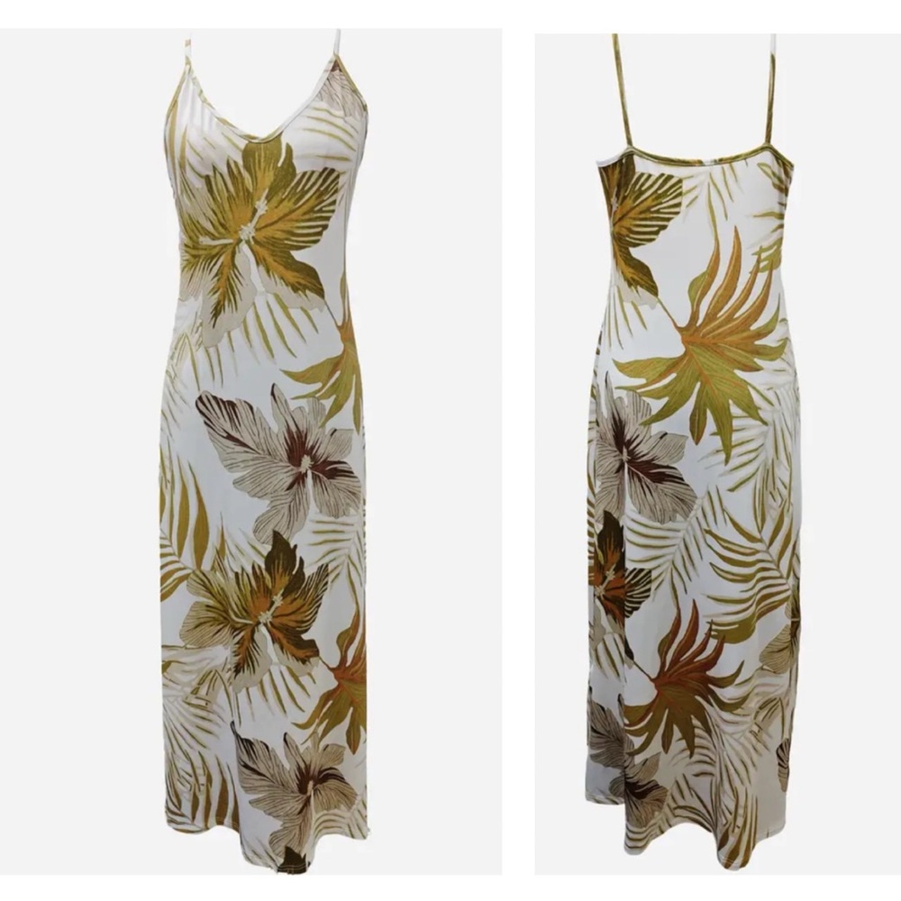 Leaf Print V Neck Cami Dress Size XL

Bust 39.8”-42.2” Waist 31.9-34.3” Hips 41.